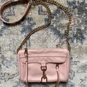 Blush pink Rebecca Minkoff Mini MAC crossbody